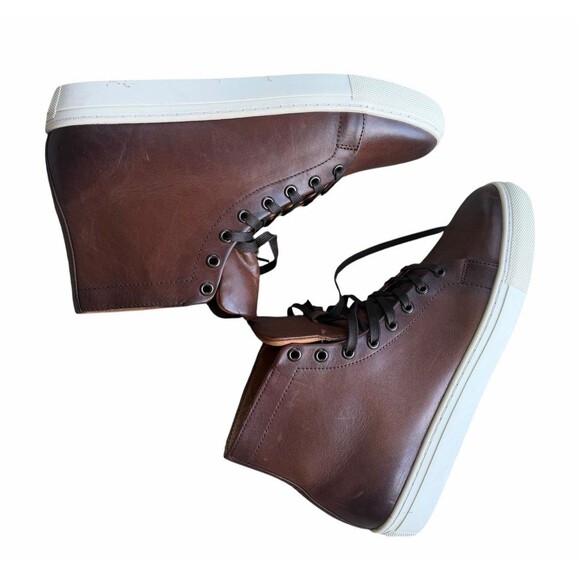 Thursday Boot Co Everyday Leather Brown Hightop Sneakers Distressed Casual Boot main image 11